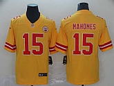 Nike Chiefs 15 Patrick Mahomes Gold Inverted Legend Limited Jersey,baseball caps,new era cap wholesale,wholesale hats